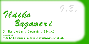 ildiko bagameri business card