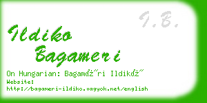 ildiko bagameri business card